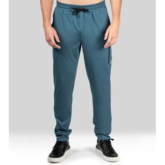 NATORI MEN JOGGER PANTS RUMI LIGHT WEIGHT ACTIVE JERSEY Size XL STAR GREEN New - Picture 1 of 12